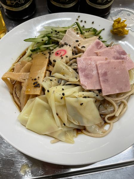 「冷やし中華 ワンタン」@中華そば みたかの写真