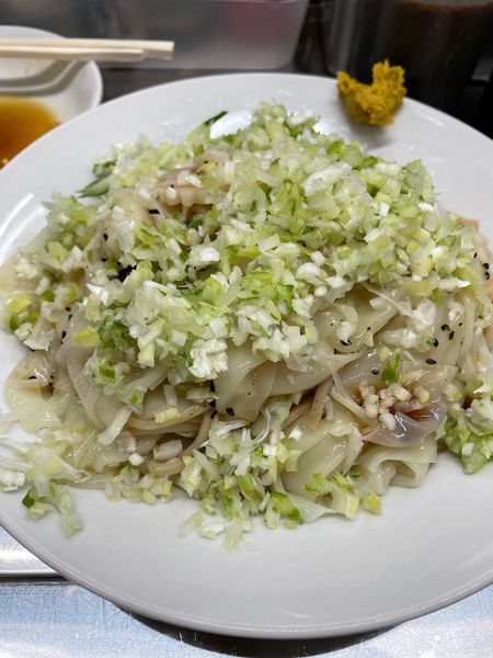 「冷やし中華 ワンタン コマネギ」@中華そば みたかの写真