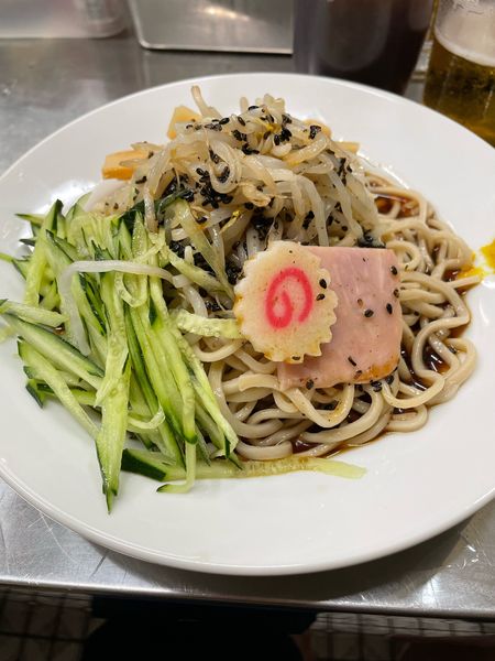 「冷やし中華 モヤシ」@中華そば みたかの写真