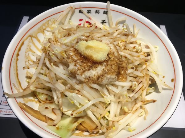 「二郎系油そば」@油そば専門店 はてな 五橋店の写真