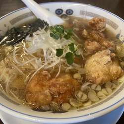 若鶏唐揚げラーメン