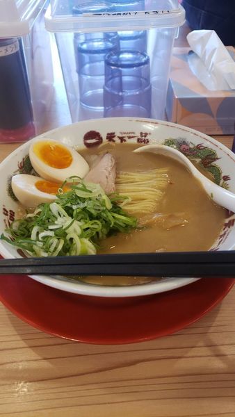 「こってりラーメン＋味玉(1,050円)」@天下一品 岩槻店の写真
