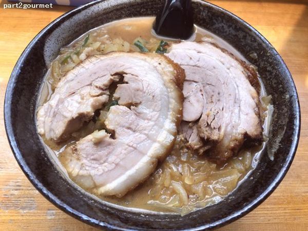 「にんにく味噌チャーシューメン (1,100円)」@麺処 らふてるの写真