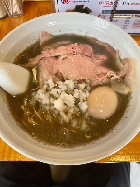 「味玉煮干しラーメン」@煮干らーめん 紫乱の写真