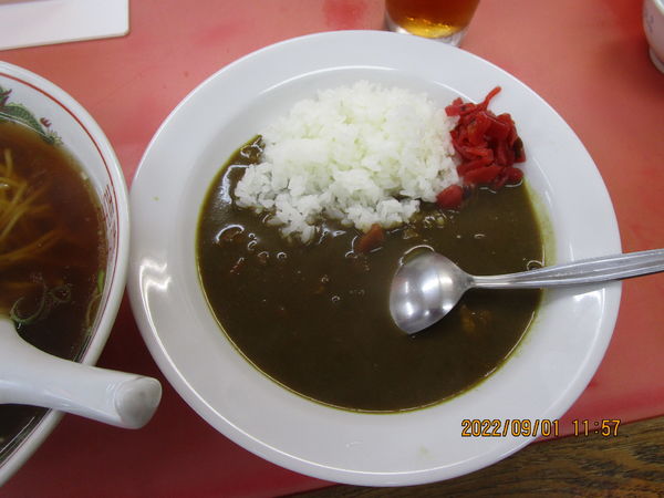 「半カレーライス 350円」@宝来の写真