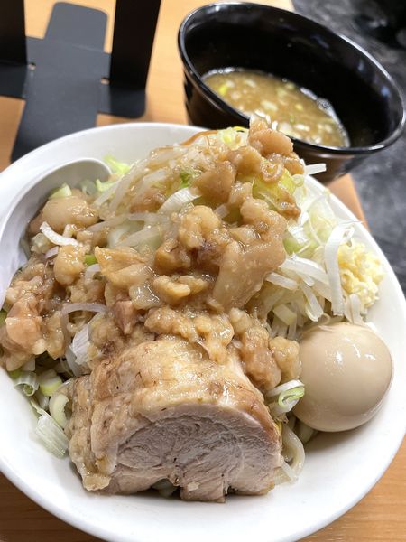 「【限定】シークヮーサーつけ麺 大」@ラーメン一心の写真