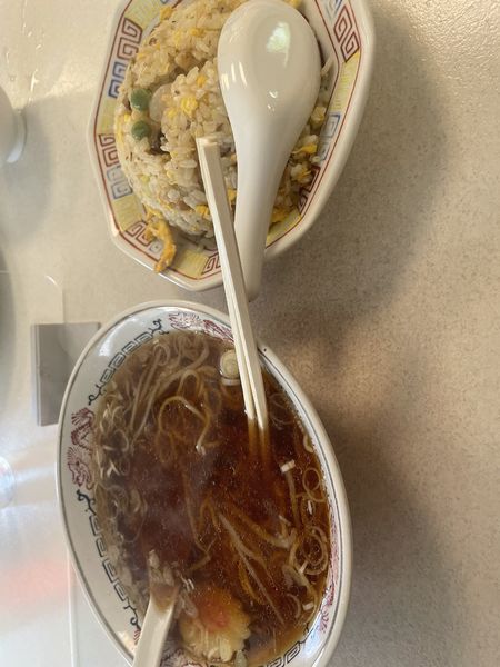 「チャーハンセット　半ラーメン」@高雄の写真