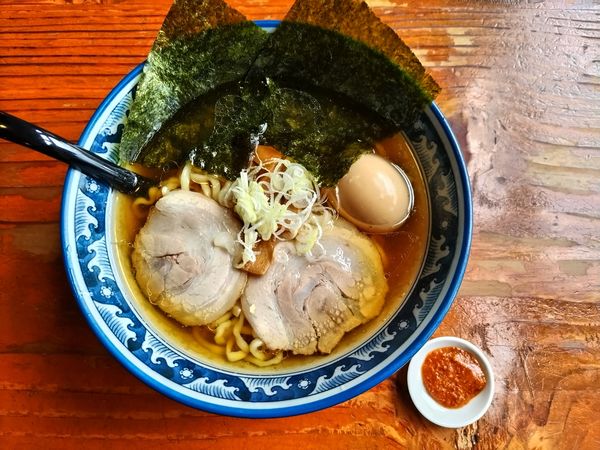 「蔵特製ラーメン　あっさり　太麺」@らーめん 蔵の写真