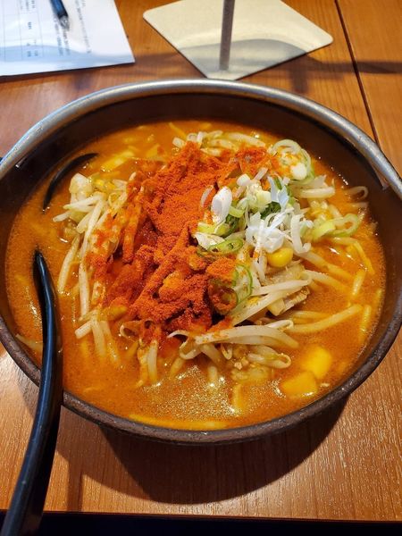 「キムチ納豆辛ラーメン」@柳家 総本店の写真