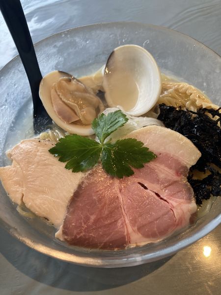 「限定　純はまぐりそば　冷やし」@旬菜麺屋 雅流の写真