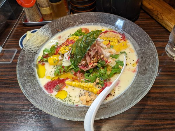 「フレッシュ野菜の冷製どや〜ジュ麺」@らー麺 あけどやの写真