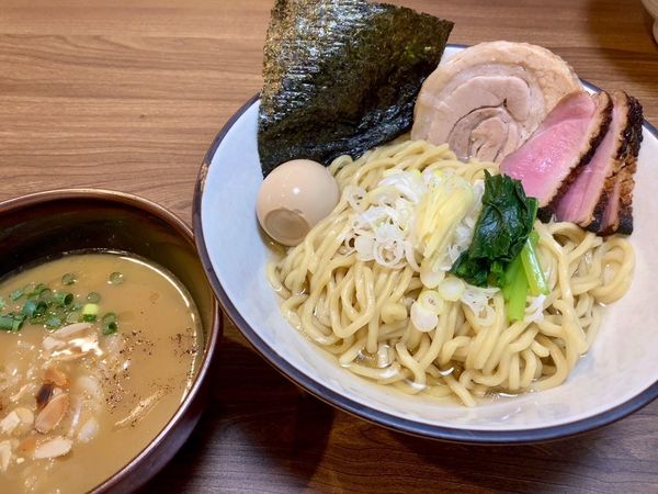 「鴨白湯のつけそば 1250円」@中華そば ひしおの写真