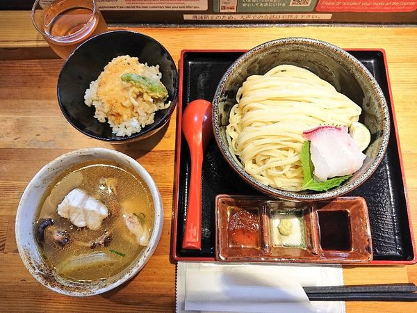 「創作塩つけ麺「高知県土佐清水産 茶色丸羽太」」@ラーメン 巌哲の写真