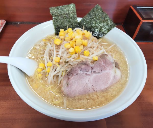 「中華そば 味噌 大盛り(もやし コッテリ)」@中華そば まるいちの写真