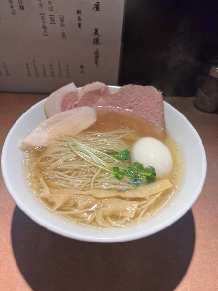 「味玉鷄そば　塩1000 円」@麺屋 美浪の写真