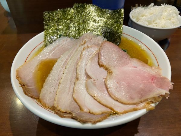 「チャーシュー麺 1,200円 ＋ ライス100円」@らーめん飛粋の写真
