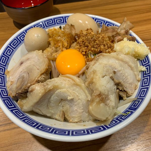 「豚玉汁無し」@びんびん豚の写真