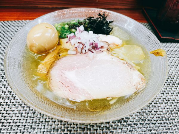 「冷製鯵煮干し塩」@麺や 睡蓮の写真