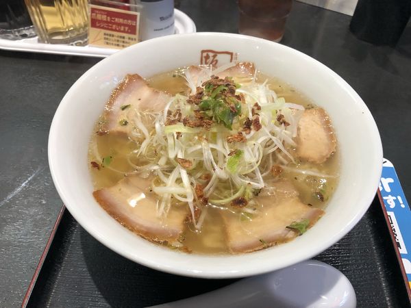 「青唐ねぎ塩ラーメン」@喜多方ラーメン 坂内 多摩センター店の写真