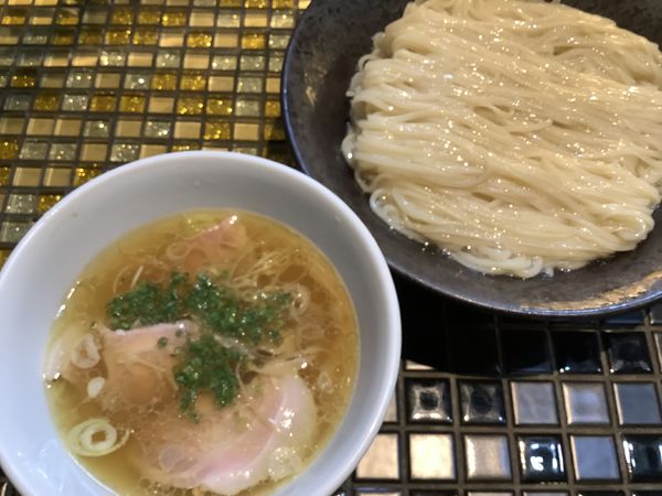 「塩つけ麺　大盛」@町田汁場 しおらーめん進化 中山店の写真