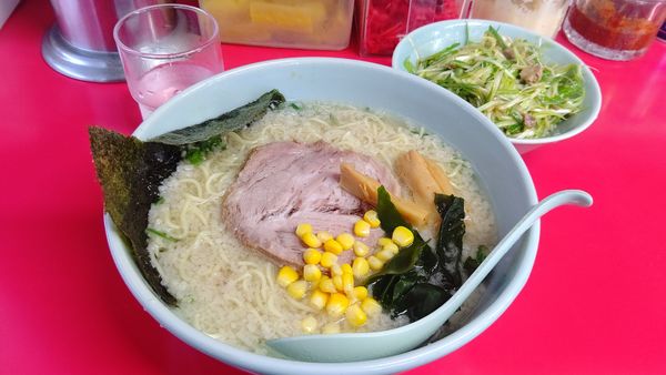 「塩ラーメン６５０円&ミニネギ丼２５０円」@ラーメンショップ 卒島店の写真