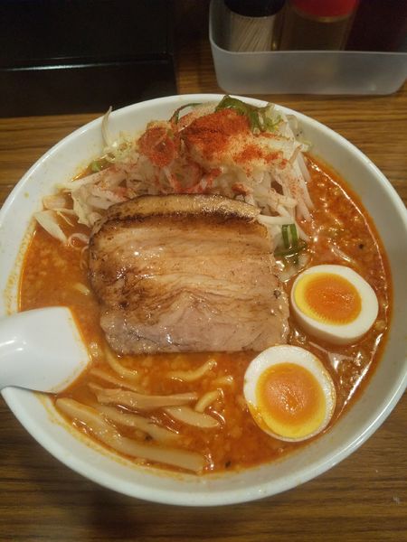 「誠二郎・味噌（味玉付き）」@麺屋 誠の写真