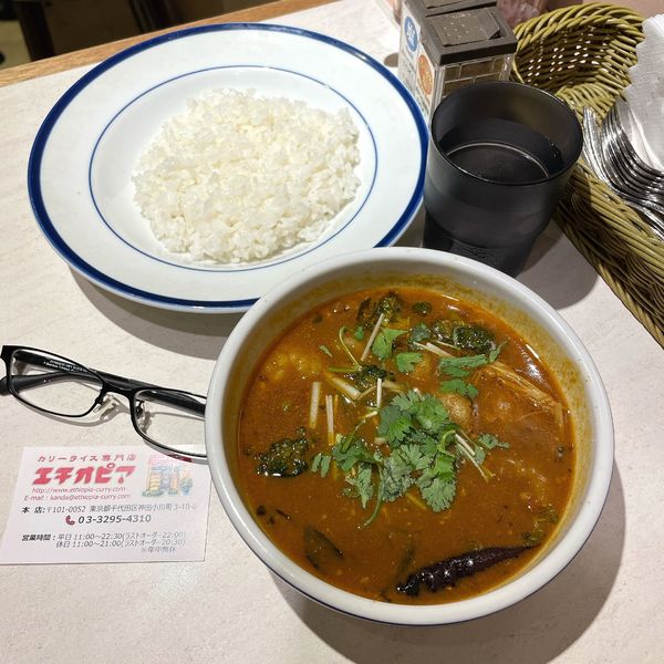 「オマールエビ出汁入り特製エビ豆カリー（15倍）」@カリーライス専門店 エチオピア 本店の写真