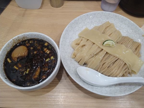 「麻辣合盛りつけ麺＋味玉」@麺や 麦ゑ紋の写真