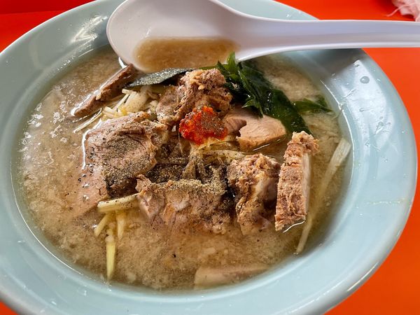 「ネギチャーシュー麺（脂多め）」@ラーメンショップ 長苗代店の写真