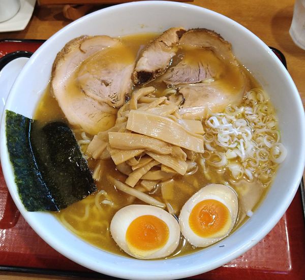 「中華麺（中盛）+おつまみ三点盛」@めん 和正の写真