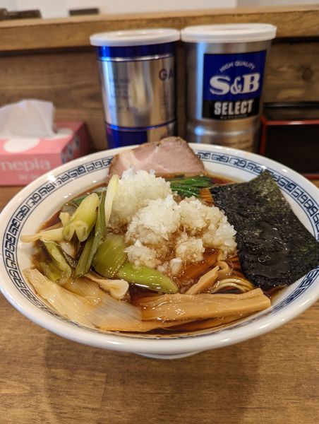 「ネギらぁ麺+玉ねぎ」@らぁ麺 浅川の写真