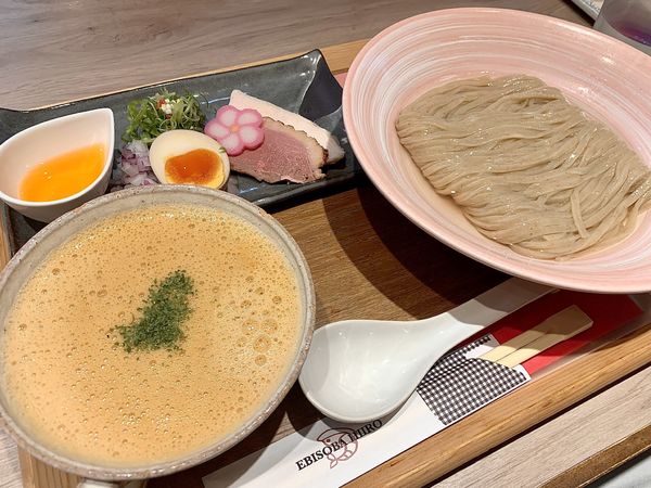 「トマト昆布水のえびつけそば」@えびそば 緋彩の写真