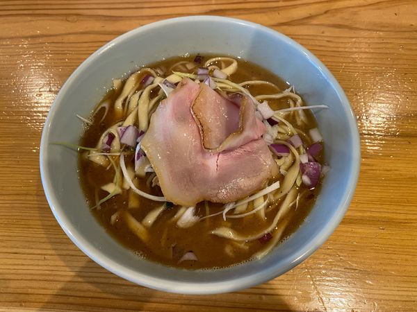 「サンマ煮干豚骨ラーメン」@魚焚の写真