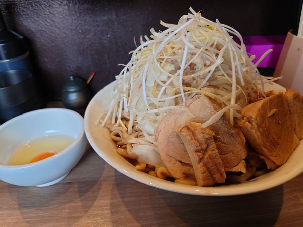 「国産豚まぜそば600g  豚ちょい増し 長ネギ  全マシ」@豚仙人 鶴見店の写真