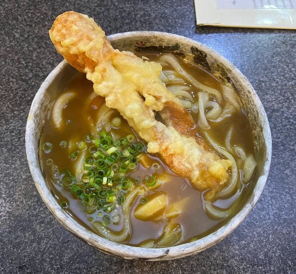 「カレーうどん+ちくわ天」@鶴丸の写真