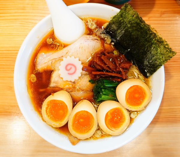 「しょうゆラーメン＋味玉玉＋COEDO毬花」@オランダ軒の写真