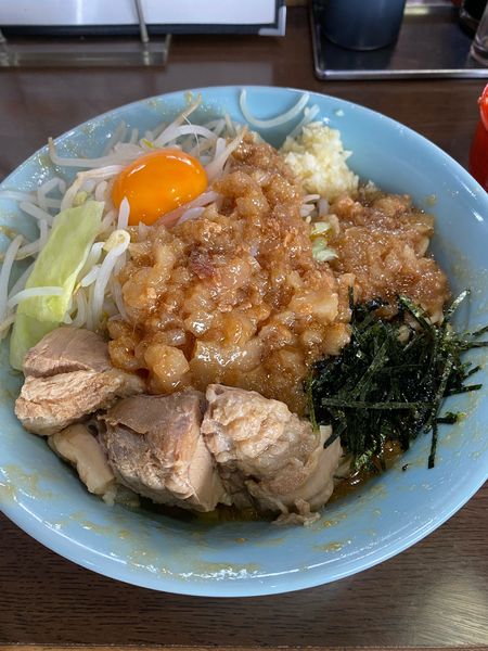 「まぜそば➕脂多め」@らーめんコジマル 東金店の写真