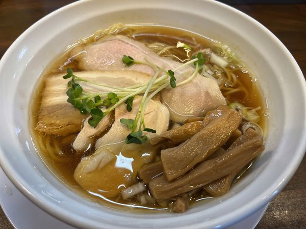 「メンマラーメン　麺硬め」@濃厚つけ麺 茜堂の写真