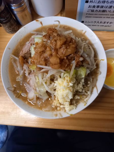 「ラーメン(中)250グラム￥850＋生たまご￥50」@ラーメン二九六の写真
