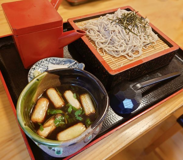 「鴨せいろそば」@田毎 六条店の写真