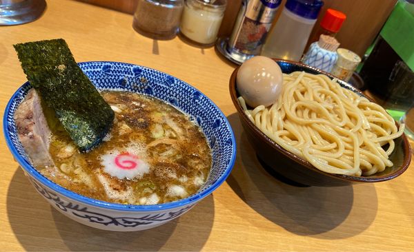 「つけ半チャーシュー ¥1,000 味玉 ¥100」@くり山の写真