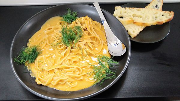 「【限定】ソフトシェルクラブと渡り蟹のアメリケーヌ」@自家製麺SHINの写真