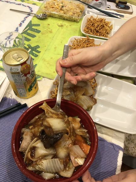 「五目かた焼きそば900」@三久飯店の写真
