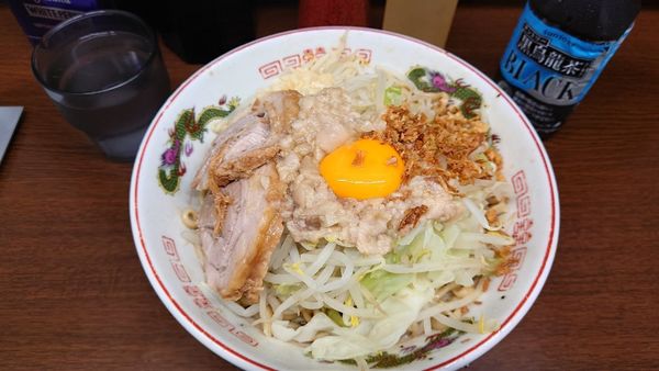 「汁なしめん」@ラーメン二郎 横浜関内店の写真