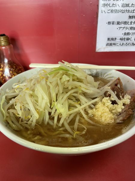 「小ラーメン（にんにく）¥700」@ラーメン二郎 環七一之江店の写真