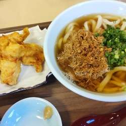 かしわうどんととり天