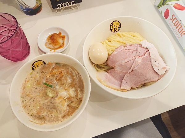 「濃菜つけ麺＋味玉、大根おろし」@濃菜麺 井の庄 荻窪店の写真