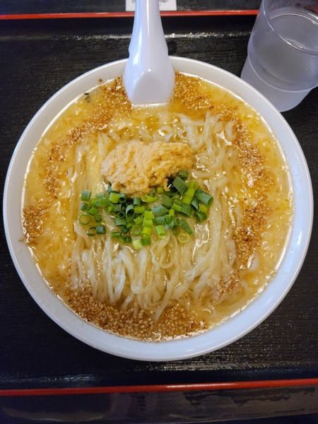 「ふわ玉ラーメン」@さのらーめん しんざんの写真