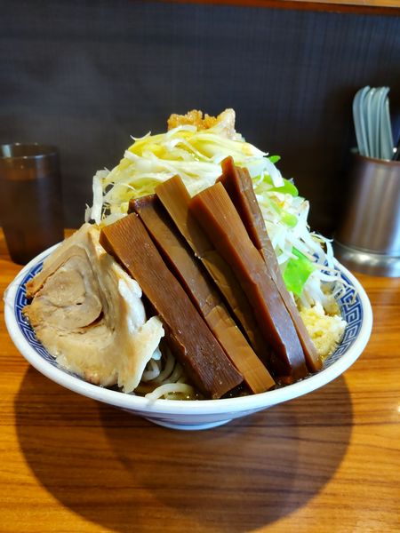 「ラーメン、メンマ、味ネギ」@びんびん豚の写真