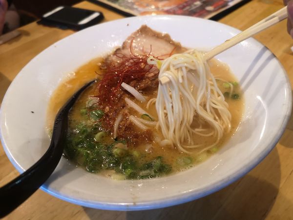 「三河式味噌(赤)、豆乳担々麺」@三河ラーメン 日本晴れの写真